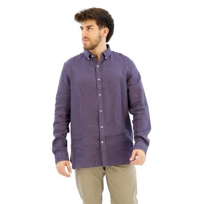риза,с,дълъг,ръкав,мъжки,ризи,ecoalf,malibu,long,sleeve,shirt,blue,(light,indigo)