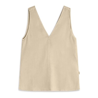 потник,дамски,блузи,дамски,ризи,ecoalf,samy,sleeveless,shirt,white,sand,(beige)