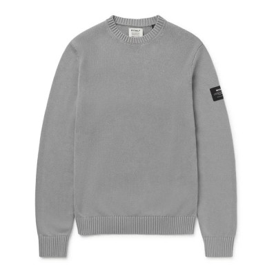 блуза,мъжки,пуловери,ecoalf,tail,sweater,grey,(ice)