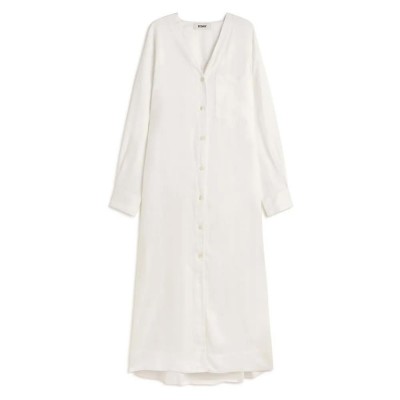 рокля,дамски,поли,и,рокли,ecoalf,apatite,long,sleeve,long,dress,white