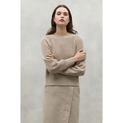 блуза,дамски,пуловери,дамски,плетени,дрехи,ecoalf,noni,sweater,beige