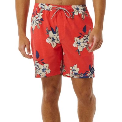 бански,гащета,мъжки,бански,костюми,rip,curl,aloha,hotel,volley,swimming,shorts,multicolor,(hibiscus,red)
