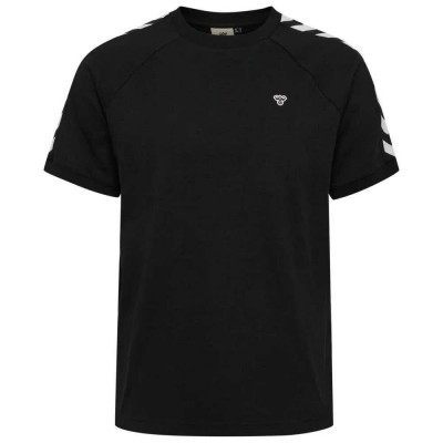 тениска,мъжки,тениски,hummel,archive,loose,short,sleeve,t,shirt,black,(black)
