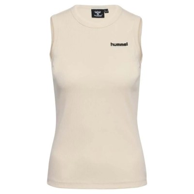 тениска,дамски,тениски,hummel,legacy,asly,rib,sleeveless,t,shirt,beige,(egret)