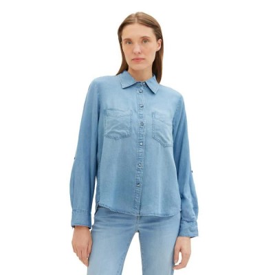 дамски,блузи,дамски,ризи,tom,tailor,1041221,denim,look,blouse,blue