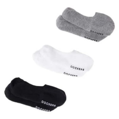 чорапи,мъжки,чорапи,dockers,liners,socks,3,pairs,black,white,hthr,g,(white)