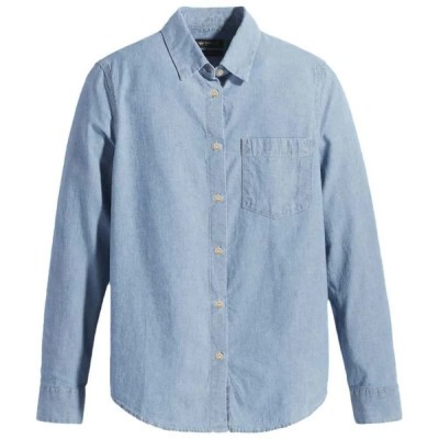 риза,с,дълъг,ръкав,дамски,блузи,дамски,ризи,dockers,original,long,sleeve,shirt,blue,(rio)