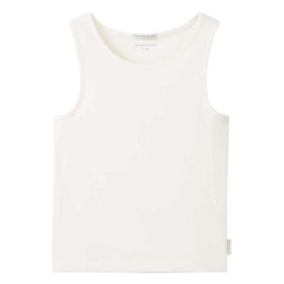 тениска,детски,тениски,tom,tailor,cropped,rib,sleeveless,t,shirt,white,(wool,white)