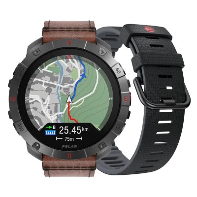 часовник,часовници,polar,grit,x2,pro,titan,watch,brown,(leather,bronze)