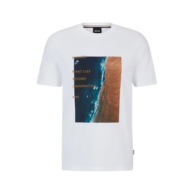 тениска,мъжки,тениски,boss,tiburt,388,short,sleeve,t,shirt,white