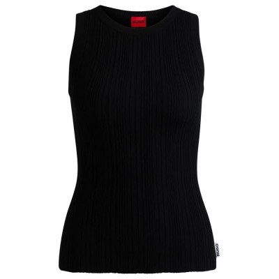 потник,дамски,пуловери,дамски,плетени,дрехи,hugo,sareple,10259546,knitted,vest,black