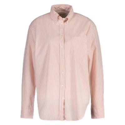 риза,с,дълъг,ръкав,дамски,блузи,дамски,ризи,gant,relaxed,fit,striped,luxury,oxford,long,sleeve,shirt,peachy,pink,(pink)