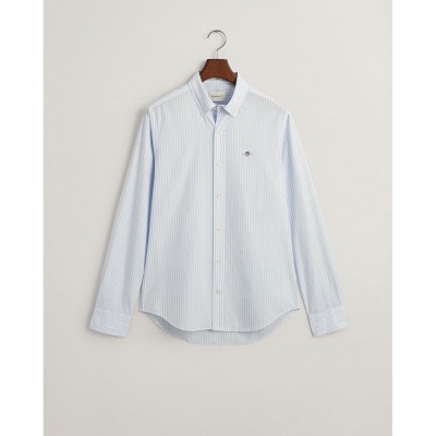 риза,с,дълъг,ръкав,мъжки,ризи,gant,slim,fit,striped,poplin,long,sleeve,shirt,white
