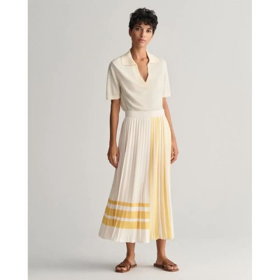 пола,дамски,поли,и,рокли,gant,striped,pleated,skirt,beige,(cream)