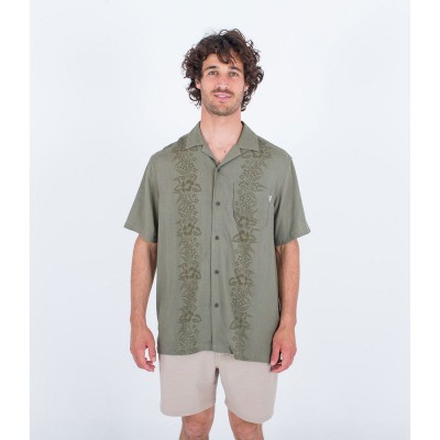 риза,с,къс,ръкав,мъжки,ризи,hurley,linen,rincon,camp,short,sleeve,shirt,green