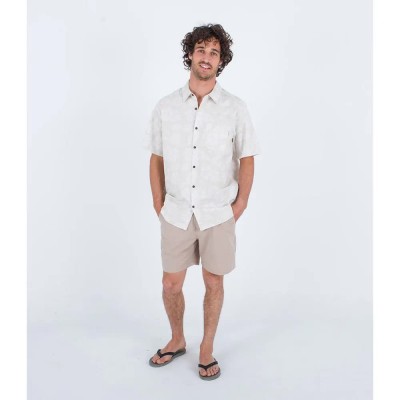 риза,с,къс,ръкав,мъжки,ризи,hurley,one,and,only,lido,stretch,ss,short,sleeve,shirt,beige,(h091)