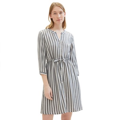 рокля,дамски,поли,и,рокли,tom,tailor,striped,dress,beige
