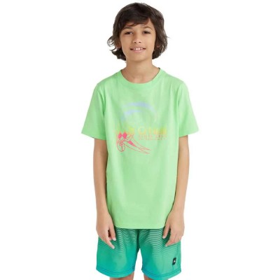 тениска,детски,тениски,o´neill,circle,surfer,short,sleeve,t,shirt,green,(neon,green)