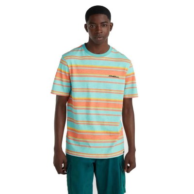 тениска,мъжки,тениски,o´neill,mix&match,stripe,short,sleeve,t,shirt,blue,neon,bold,stripes,(orange)