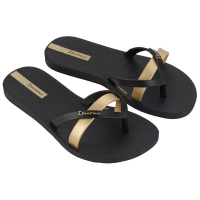 джапанки,детски,сандали,и,чехли,ipanema,kirei,flip,flops,black,(black,gold)