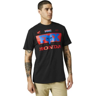 тениска,мъжки,тениски,fox,racing,honda,premium,short,sleeve,t,shirt,black