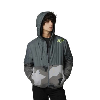 блуза,мъжки,пуловери,fox,racing,lindon,sasquatch,30276,full,zip,sweatshirt,grey