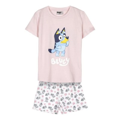 пижама,детски,пижами,bluey,bluey,short,sleeve,pyjama,pink,(pink)