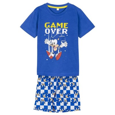 пижама,детски,пижами,sonic,sonic,short,sleeve,pyjama,blue,(blue)