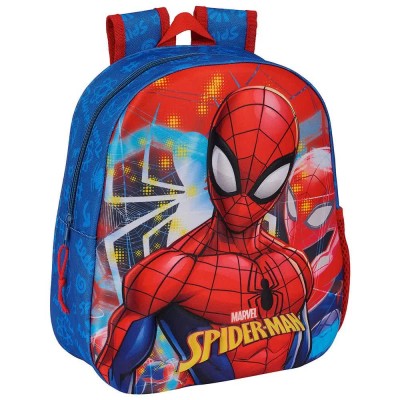 раница,раници,safta,3d,spider,man,backpack,red,(multicolor)