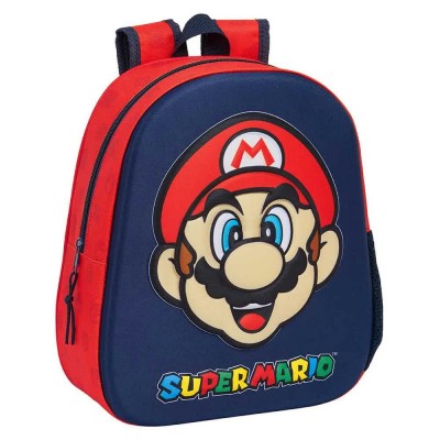 раница,раници,safta,622477890,3d,super,mario,8.64l,22x39x10,cm,backpack,multicolor,(red)