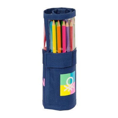 канцеларски,принадлежности,safta,drop,down,with,benetton,pencil,case,27,units,multicolor,(cool)