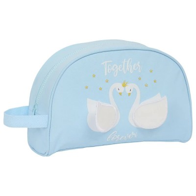 несесер,тоалетни,принадлежности,safta,glowlab,swans,wash,bag,multicolor,(blue)