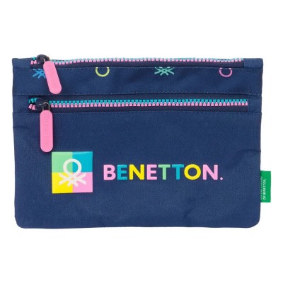 канцеларски,принадлежности,safta,great,with,2,zippers,benetton,pencil,case,cool,(multicolor)
