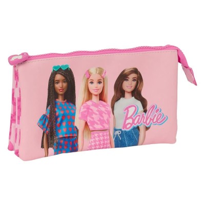 канцеларски,принадлежности,safta,triple,barbie,love,pencil,case,pink,(multicolor)