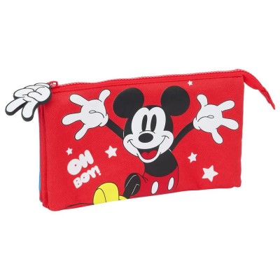 канцеларски,принадлежности,safta,triplet,mickey,mouse,fantastic,pencil,case,red,(multicolor)