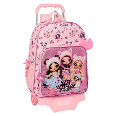 раница,раници,safta,with,trolley,wheels,nanana,fabulous,wheeled,backpack,multicolor,(pink)