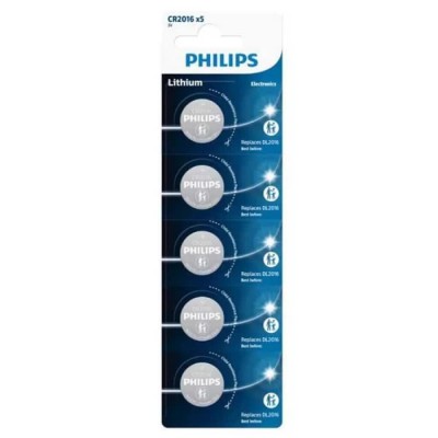 батерии,philips,cr2025,button,battery,5,units,clear,(black)