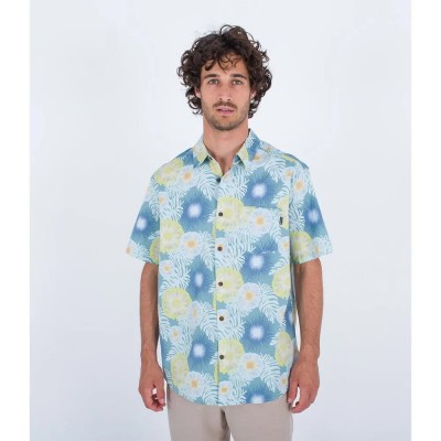 риза,с,къс,ръкав,мъжки,ризи,hurley,one,and,only,lido,stretch,ss,short,sleeve,shirt,blue