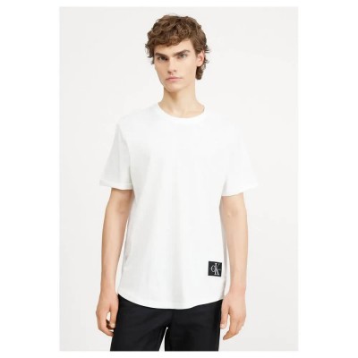 тениска,мъжки,тениски,calvin,klein,jeans,badge,short,sleeve,t,shirt,bright,white,(white)