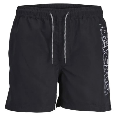 бански,гащета,мъжки,бански,костюми,jack,&,jones,fiji,double,logo,swimming,shorts,black