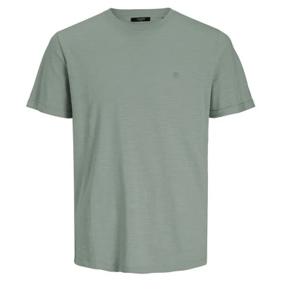 тениска,мъжки,тениски,jack,&,jones,latropic,solid,short,sleeve,t,shirt,lily,pad,(green)