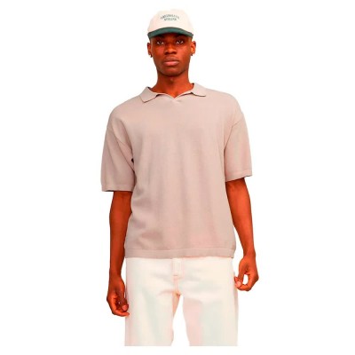 мъжки,блузи,с,яка,jack,&,jones,linen,knit,short,sleeve,polo,beige,(moonbeam)