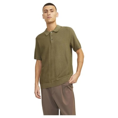 мъжки,блузи,с,яка,jack,&,jones,lusandri,knit,short,sleeve,polo,brown,(aloe)