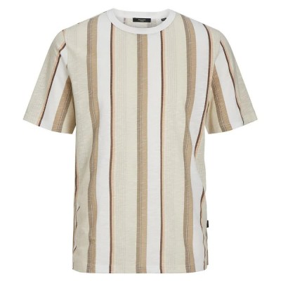 тениска,мъжки,тениски,jack,&,jones,palma,aop,short,sleeve,t,shirt,beige,(snow,white,detail,stripes)