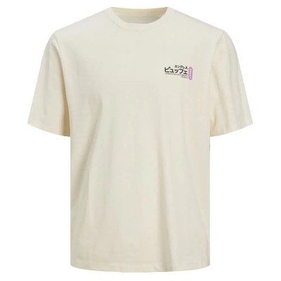 тениска,мъжки,тениски,jack,&,jones,recipe,short,sleeve,t,shirt,beige,(buttercream)