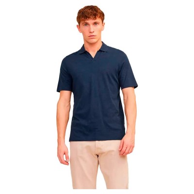 сако,мъжки,блузи,с,яка,jack,&,jones,summer,linen,short,sleeve,polo,blue,(navy,blazer)