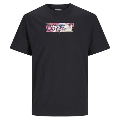 тениска,мъжки,тениски,jack,&,jones,summer,print,short,sleeve,t,shirt,black