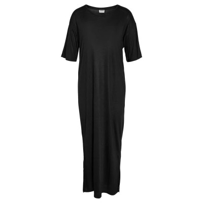рокля,дамски,поли,и,рокли,noisy,may,mayden,short,sleeve,midi,dress,black,(black)