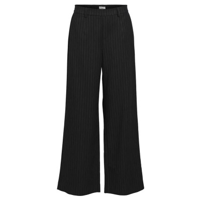 панталони,дамски,панталони,object,lisa,wide,leg,fit,pants,black,stripes,grey,(black)