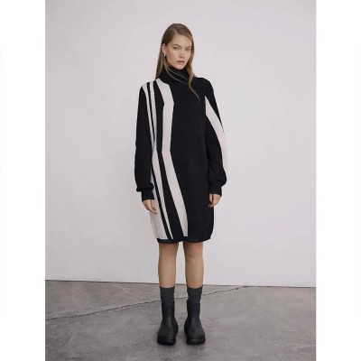 рокля,дамски,поли,и,рокли,object,ray,roll,long,sleeve,dress,black